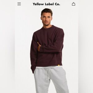 Crew Neck Sweatshirt- Burgundy